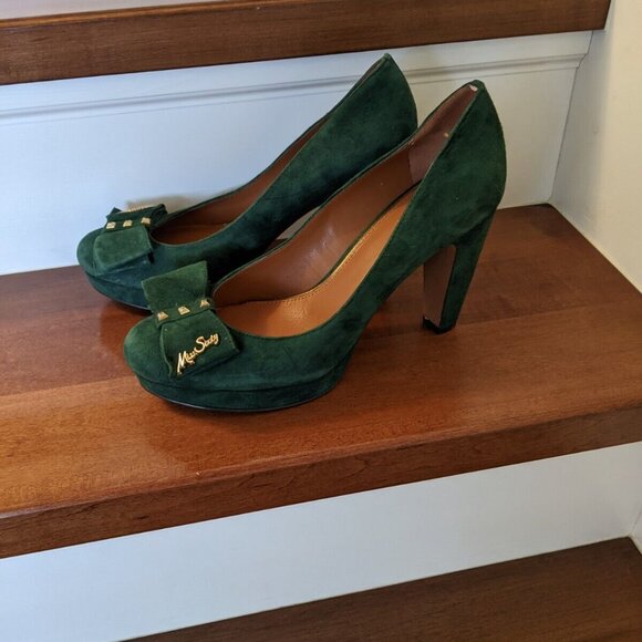 Miss Sixty green suede heels size 39 - Picture 2 of 9